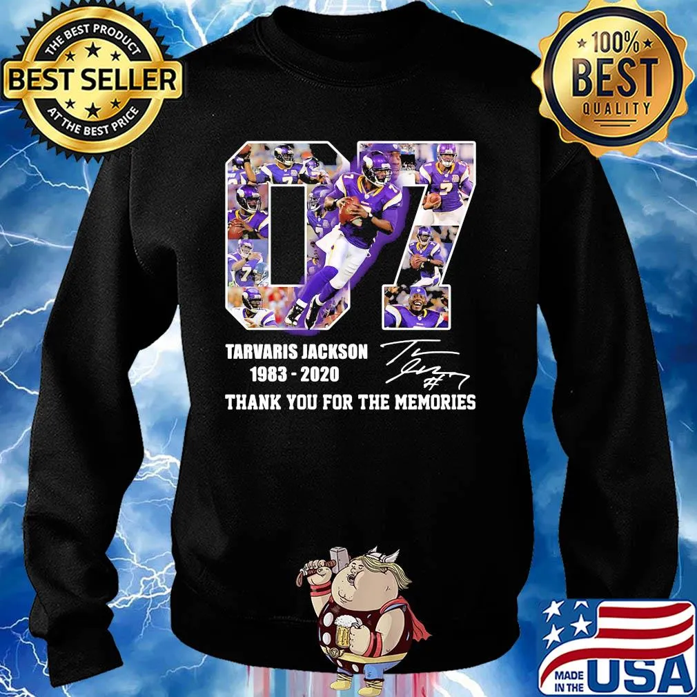 07 tarvaris jackson 1983 2020 thank you for the memories signature s Sweater