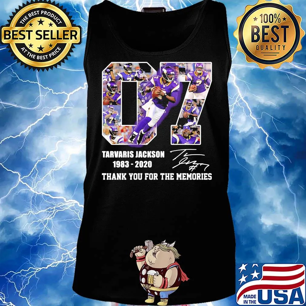07 tarvaris jackson 1983 2020 thank you for the memories signature s Tank top