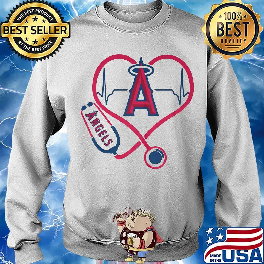 Angels MLB stethoscope hearbeat s Sweater