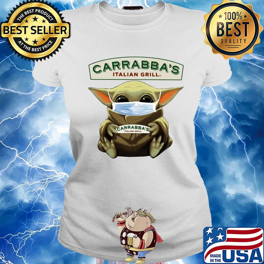 Baby yoda hug carrabba’s italian grill covid-19 2020 s Ladies tee