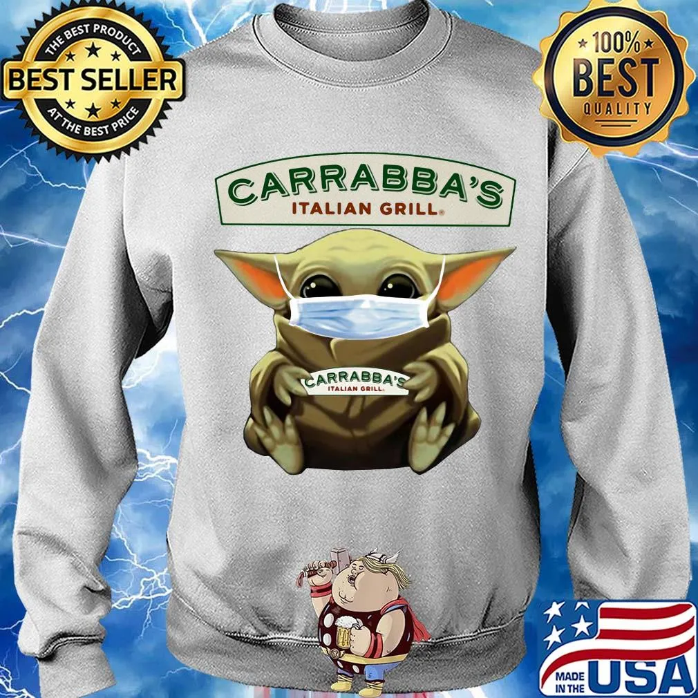 Baby yoda hug carrabba’s italian grill covid-19 2020 s Sweater