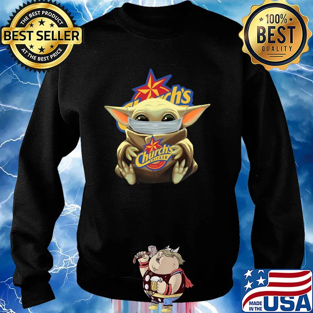 Baby Yoda hug Church's mask s Sweater