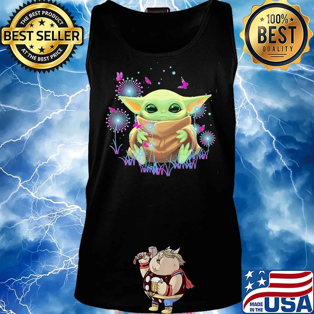 Baby Yoda hug dandelion s Tank top