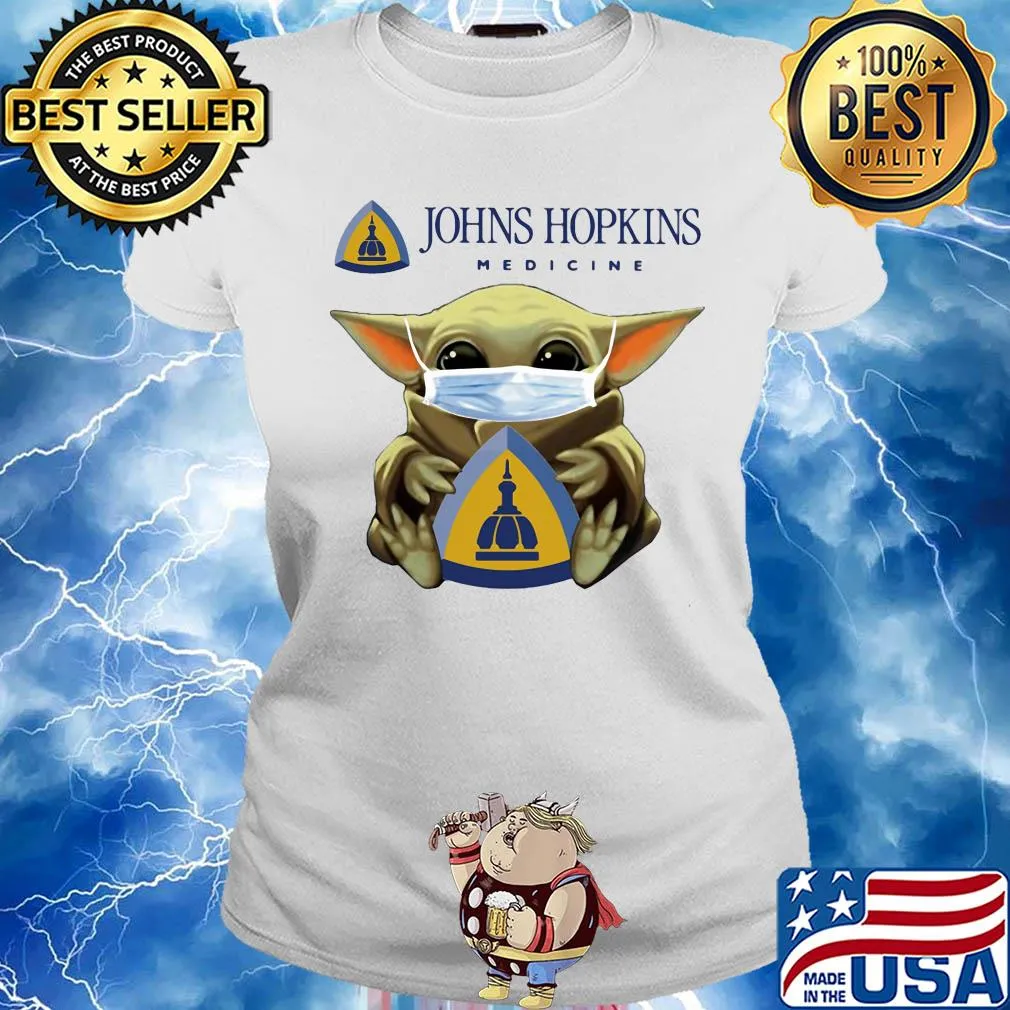 Baby yoda hug johns hopkins medicine covid-19 s Ladies tee