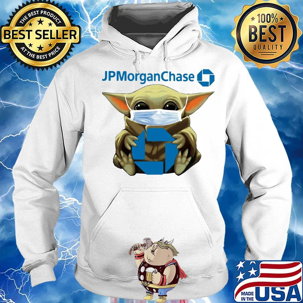 Baby yoda hug jp morgan chase covid-19 s Hoodie