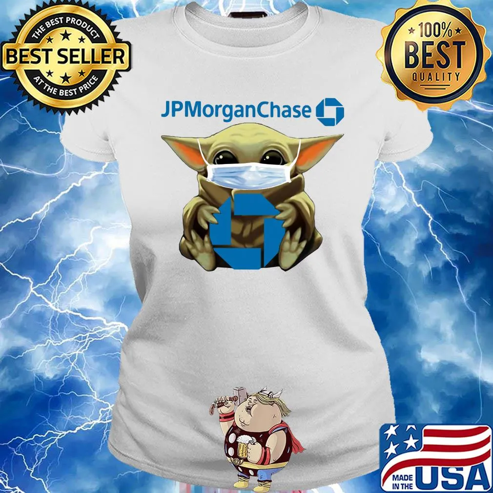 Baby yoda hug jp morgan chase covid-19 s Ladies tee