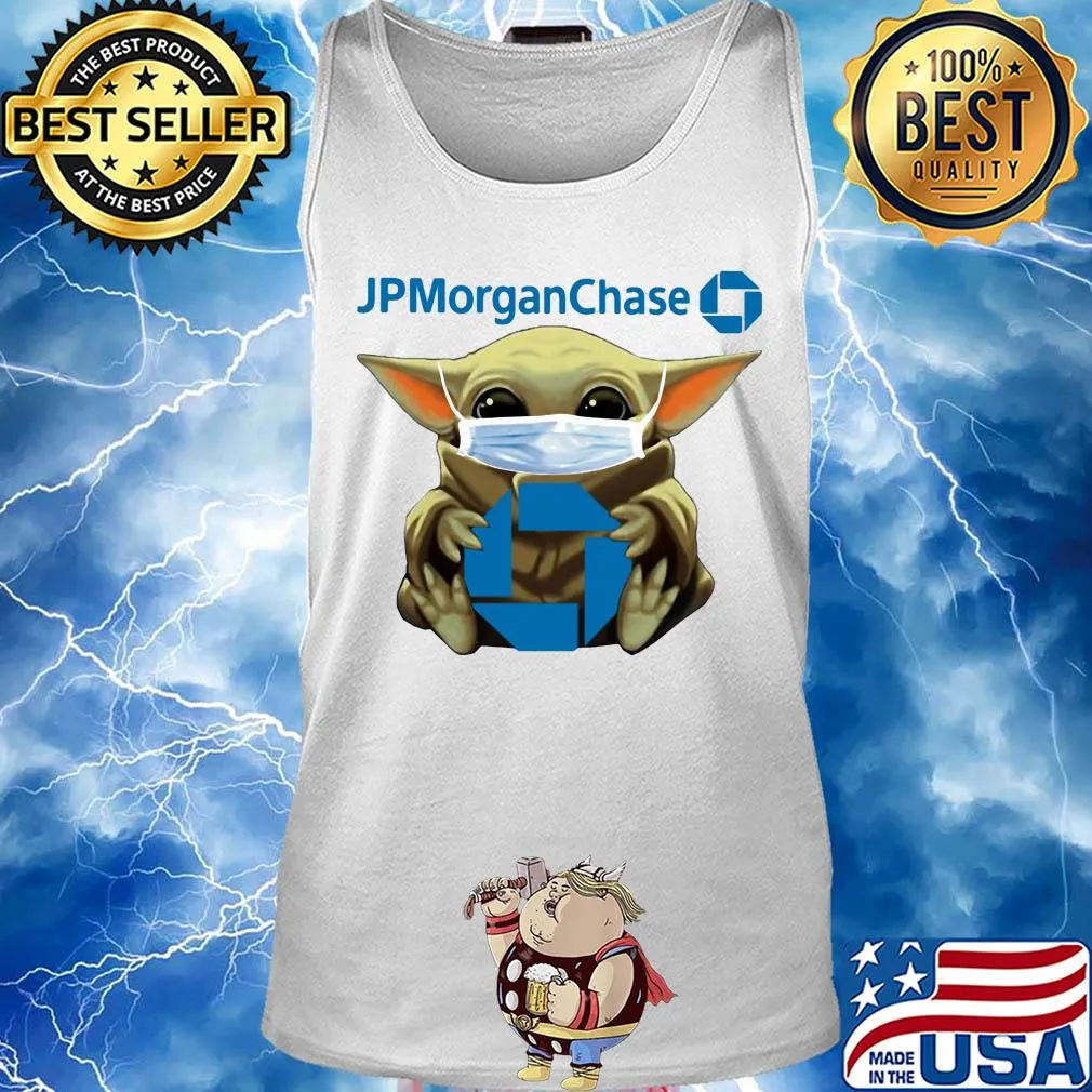 Baby yoda hug jp morgan chase covid-19 s Tank top