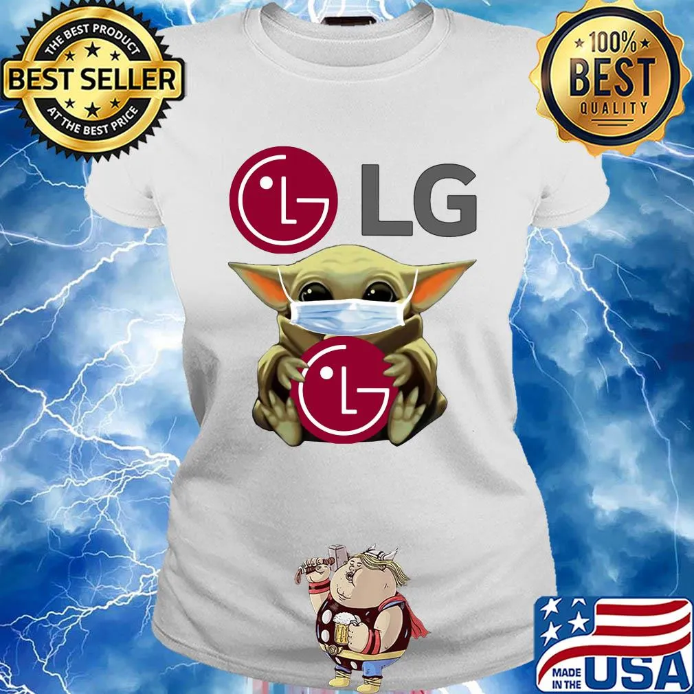Baby yoda hug lg covid-19 2020 s Ladies tee