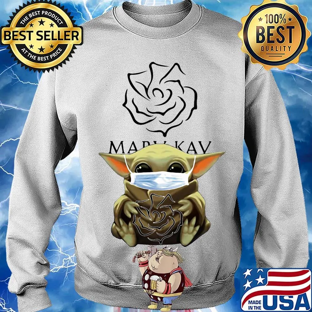 Baby yoda hug mary kay covid-19 s Sweater