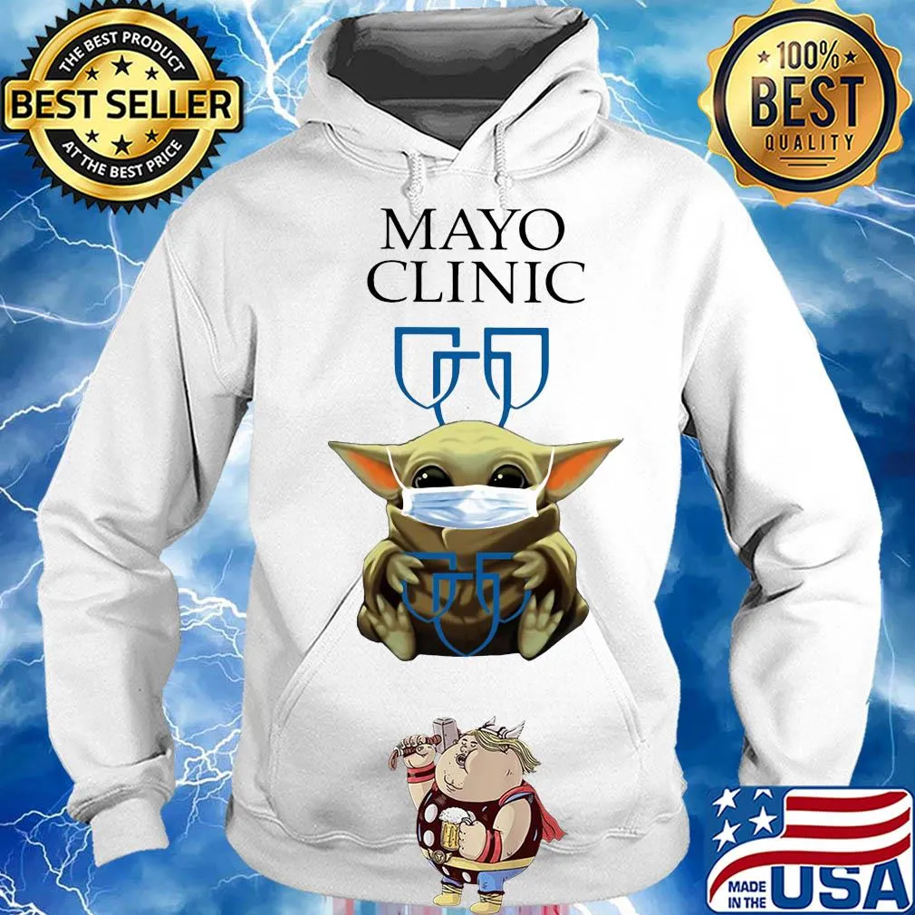 Baby yoda hug mayo clinic covid-19 2020 s Hoodie