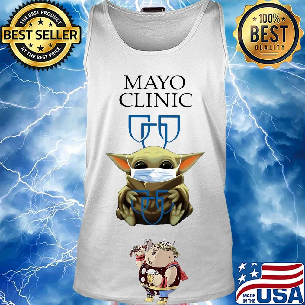 Baby yoda hug mayo clinic covid-19 2020 s Tank top
