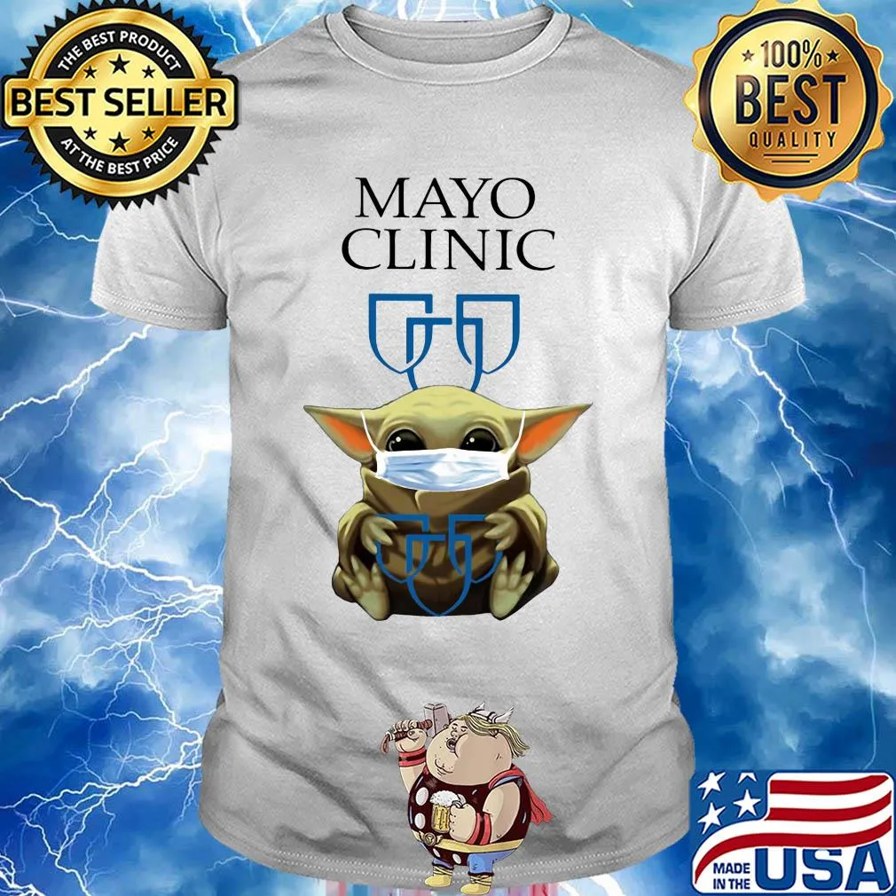 Baby yoda hug mayo clinic covid-19 2020 shirt