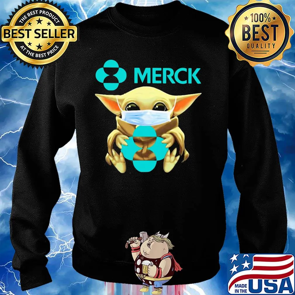Baby Yoda hug Merck mask s Sweater