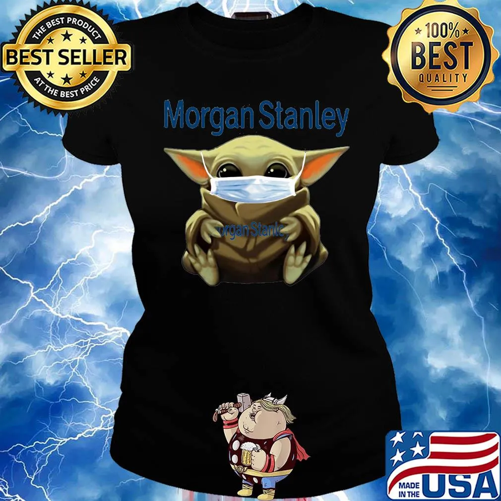 Baby yoda hug morgan stanley covid-19 2020 s Ladies tee