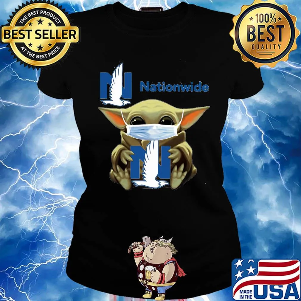 Baby yoda hug nationwide covid-19 s Ladies tee