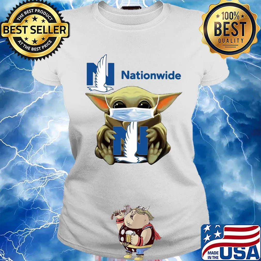 Baby yoda hug nationwide covid-19 s Ladies tee