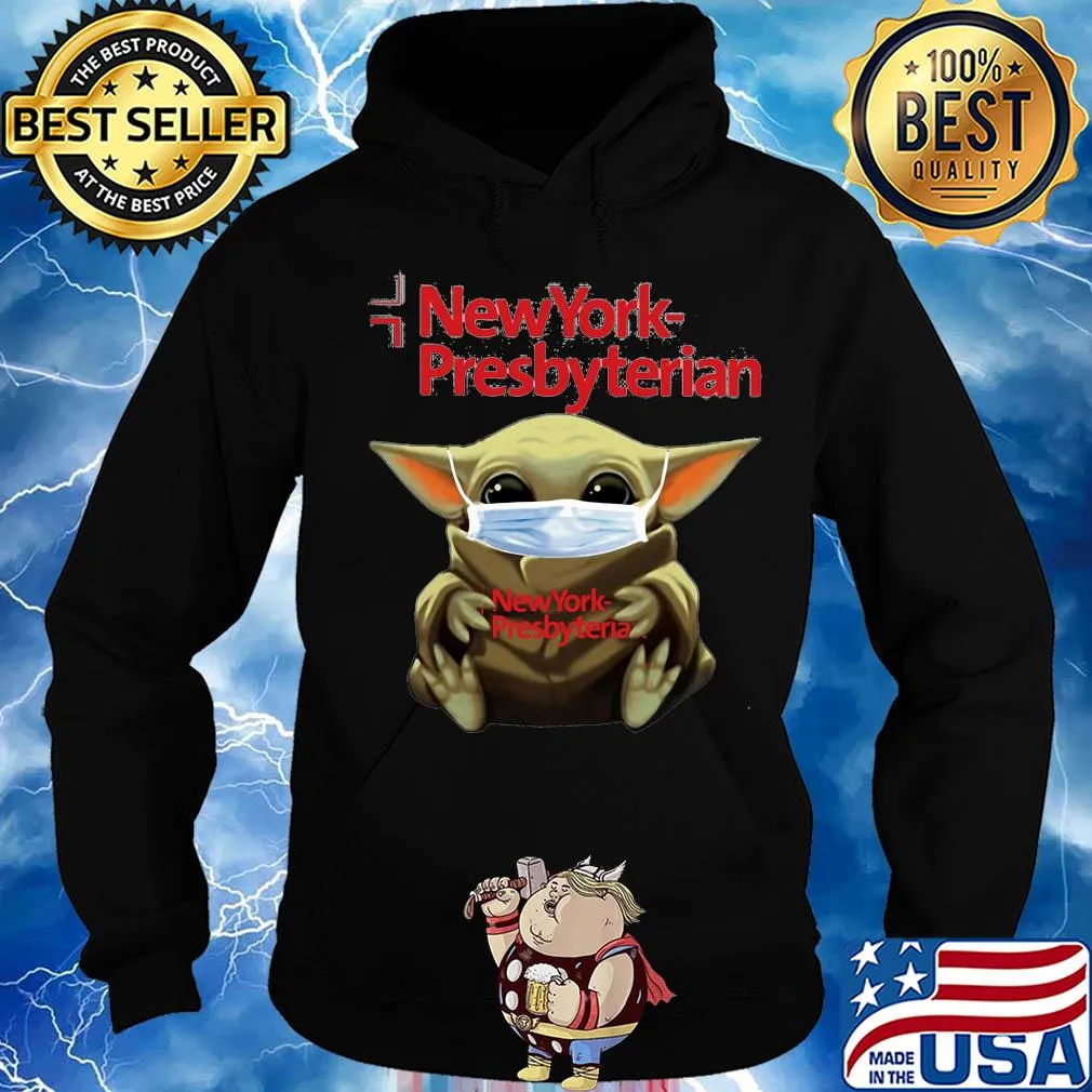 Baby yoda hug new york presbyterian covid-19 s Hoodie