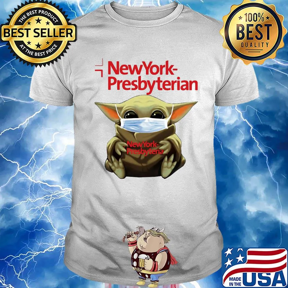 Baby yoda hug new york presbyterian covid-19 shirt