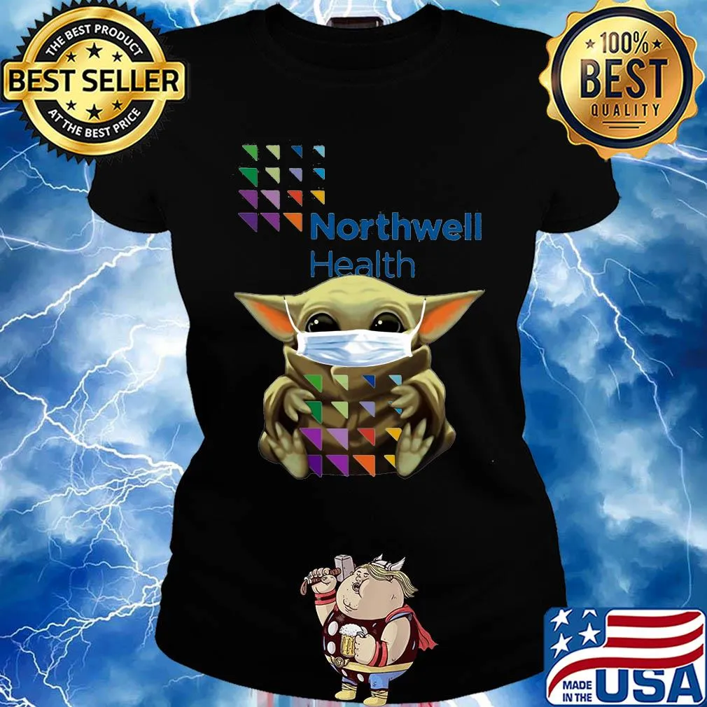 Baby yoda hug northwell heath covid-19 2020 s Ladies tee