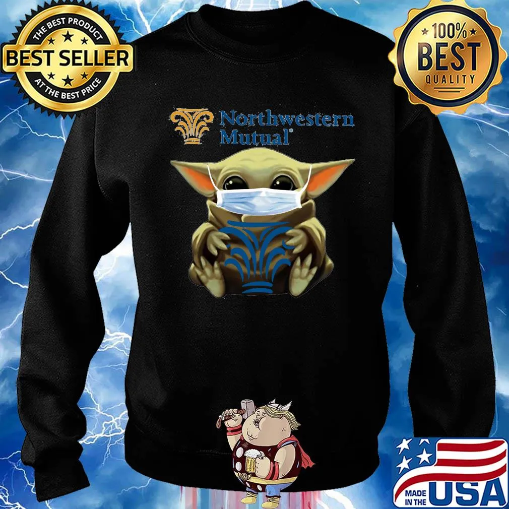 Baby yoda hug northwestern mutual covid-19 s Sweater