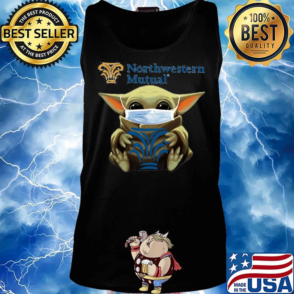 Baby yoda hug northwestern mutual covid-19 s Tank top