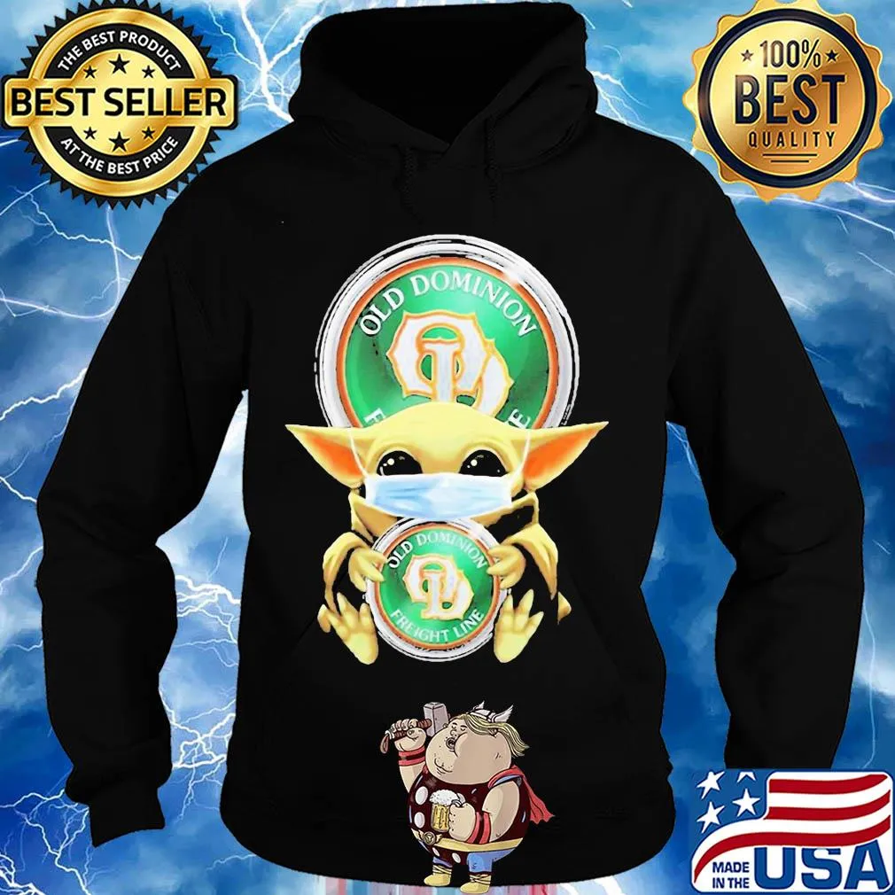 Baby yoda hug old dominion freight line covid-19 s Hoodie