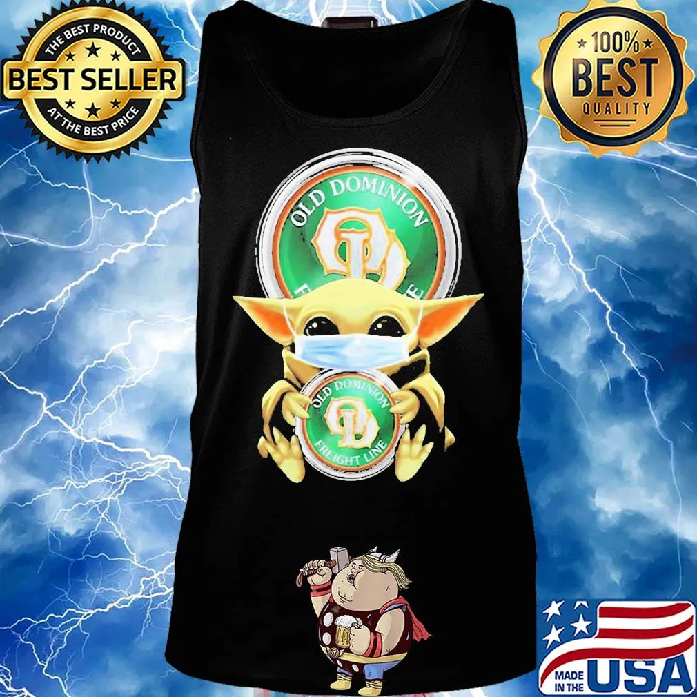 Baby yoda hug old dominion freight line covid-19 s Tank top