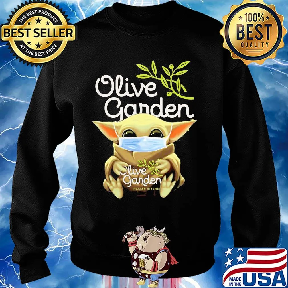 Baby Yoda hug Olive Garden Mask s Sweater