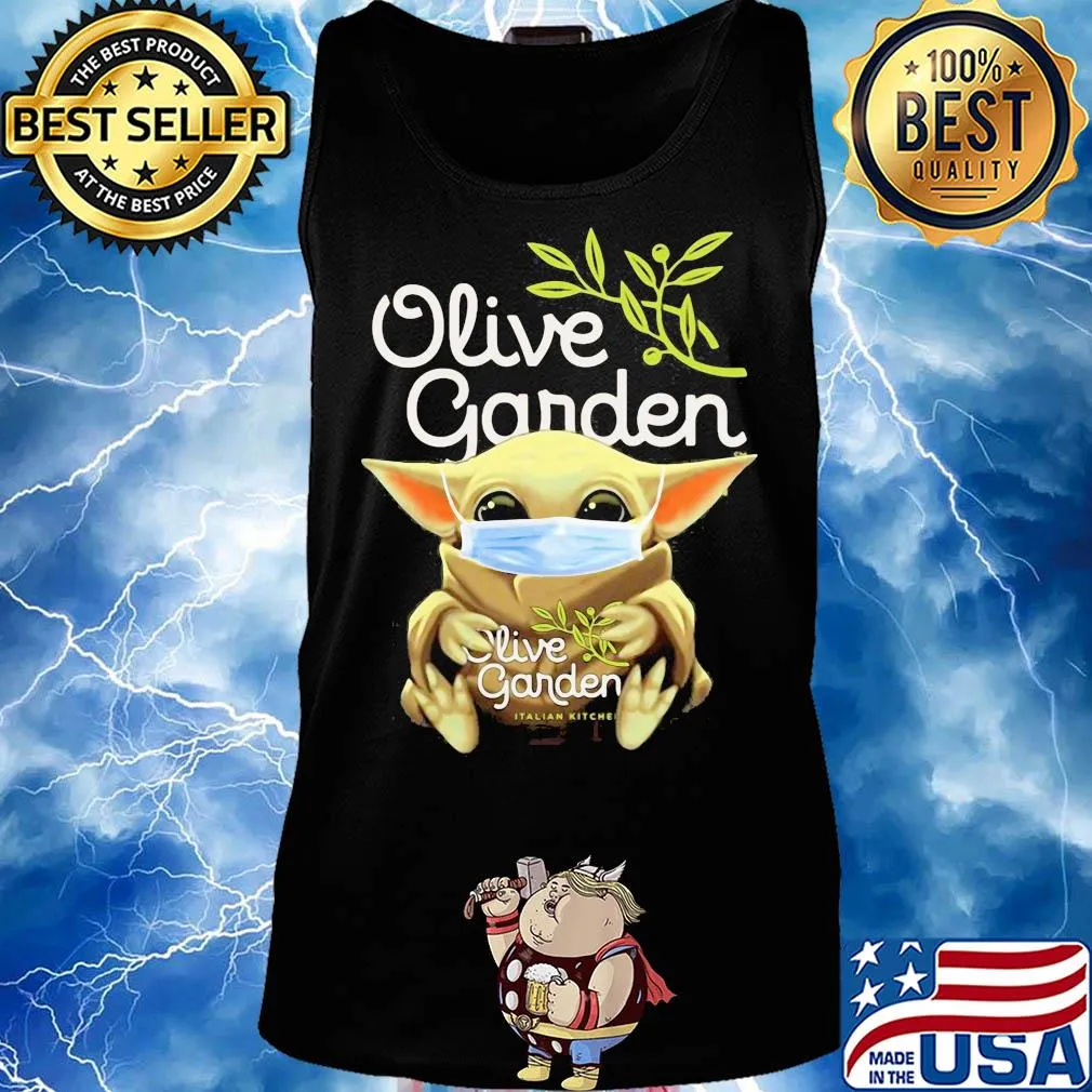 Baby Yoda hug Olive Garden Mask s Tank top