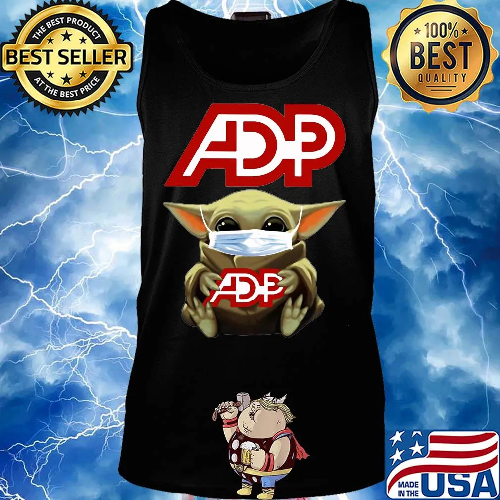 Baby Yoda mask hug ADP Automatic data processing s Tank top