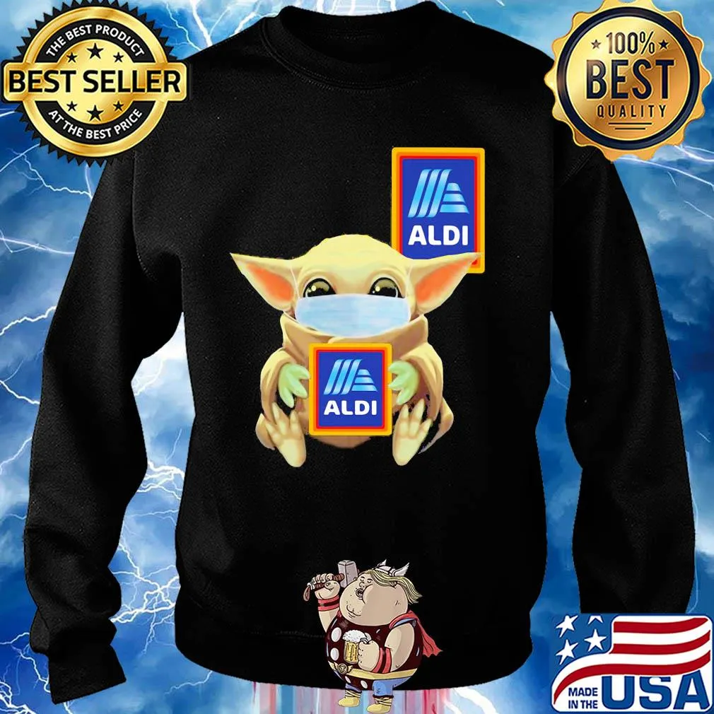Baby Yoda mask hug Aldi s Sweater