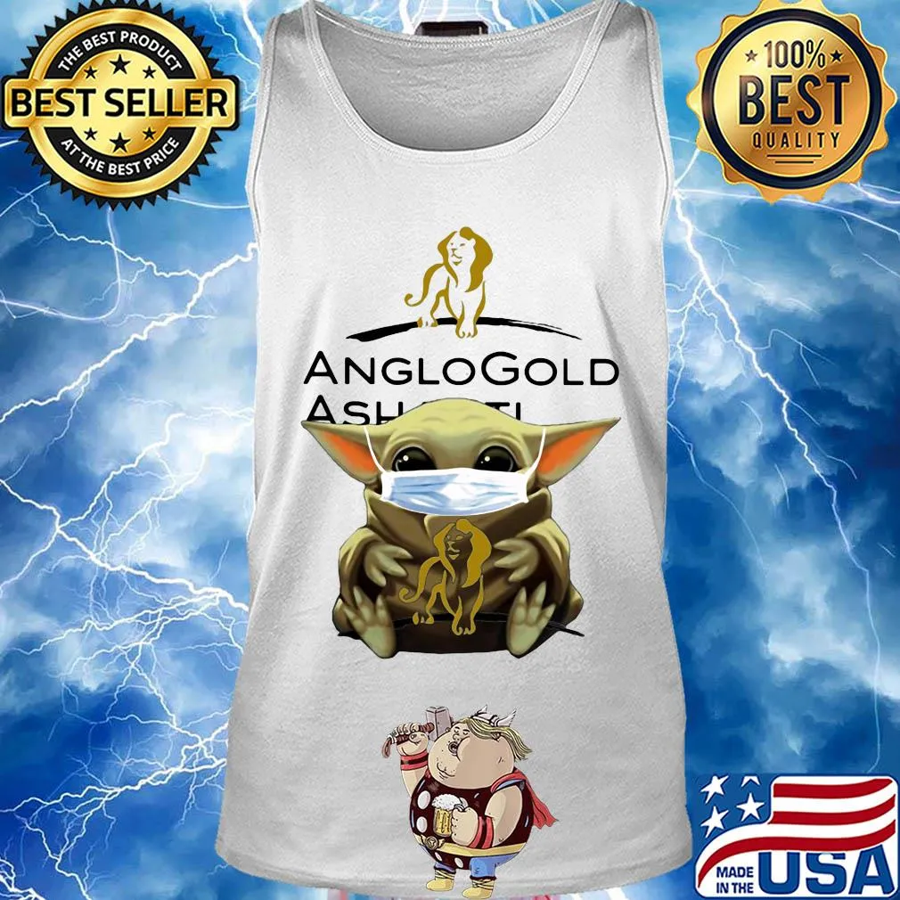 Baby Yoda mask hug Anglogold ashanti s Tank top
