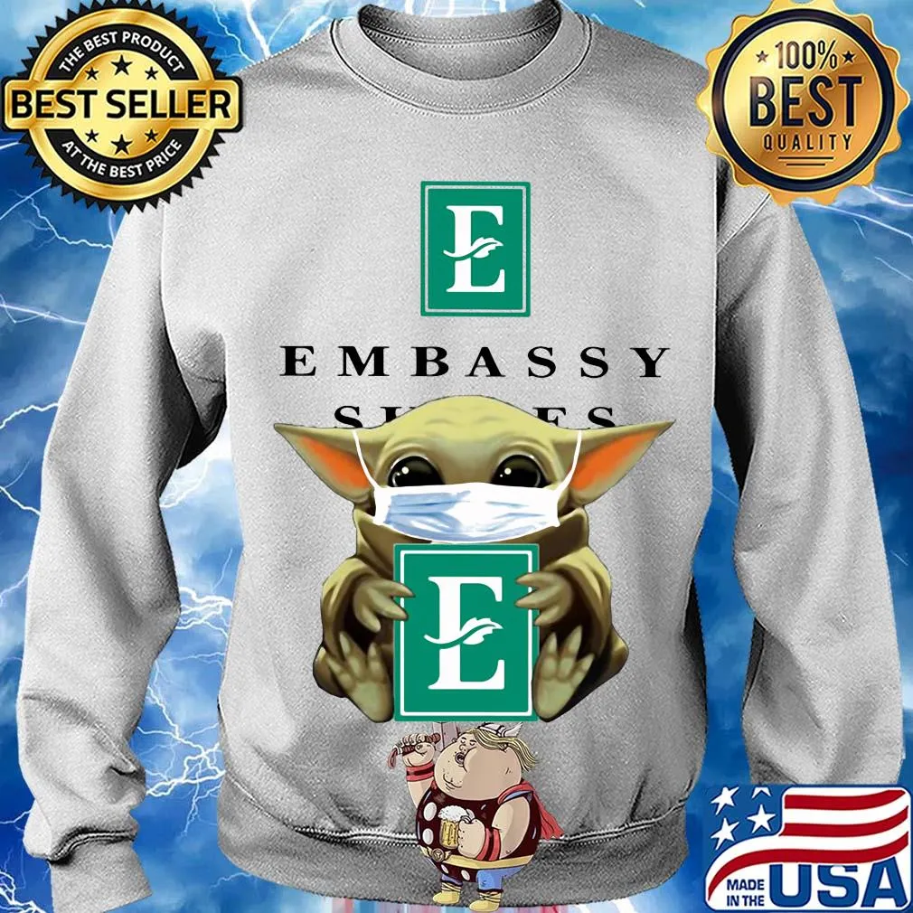Baby Yoda mask hug Embassy s Sweater