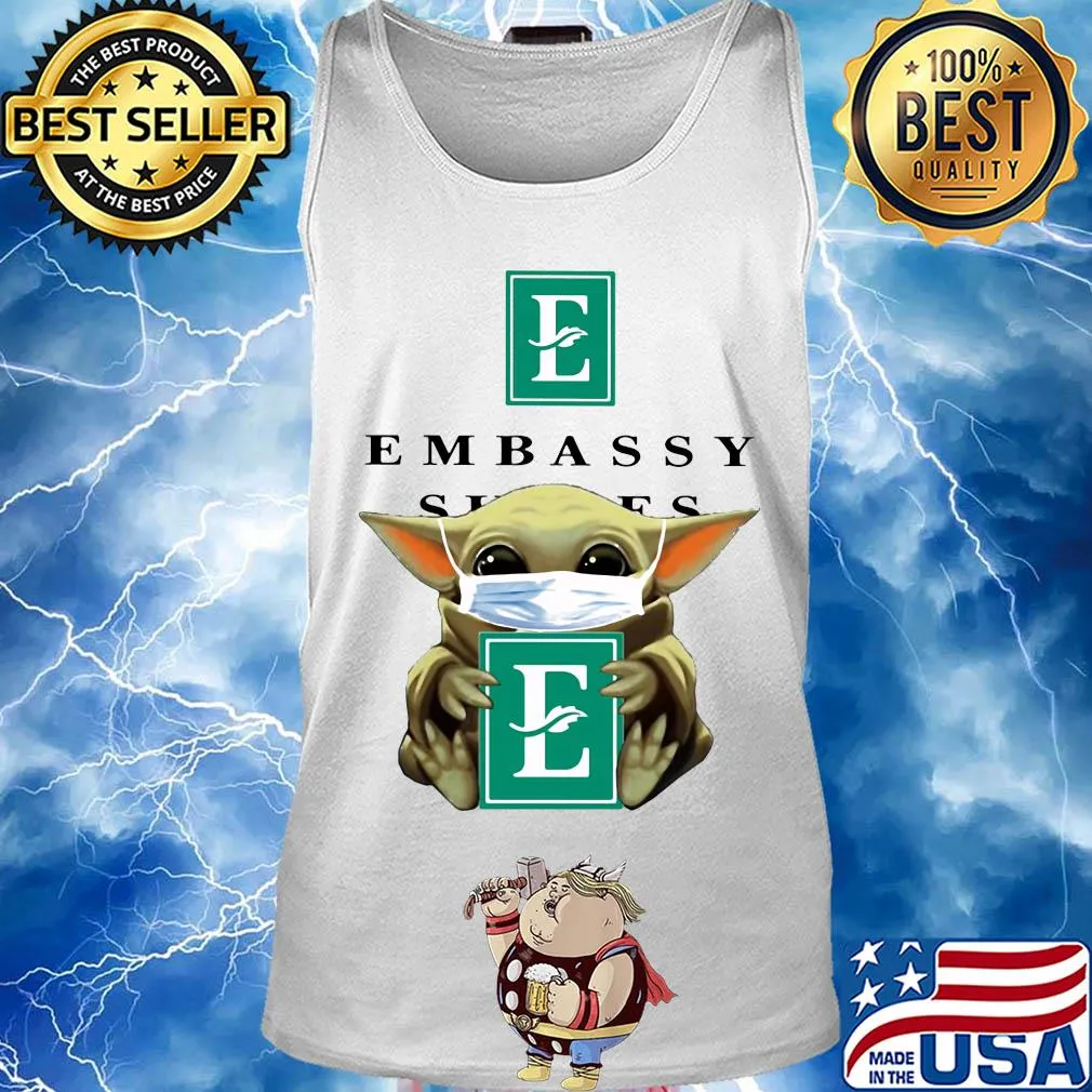 Baby Yoda mask hug Embassy s Tank top