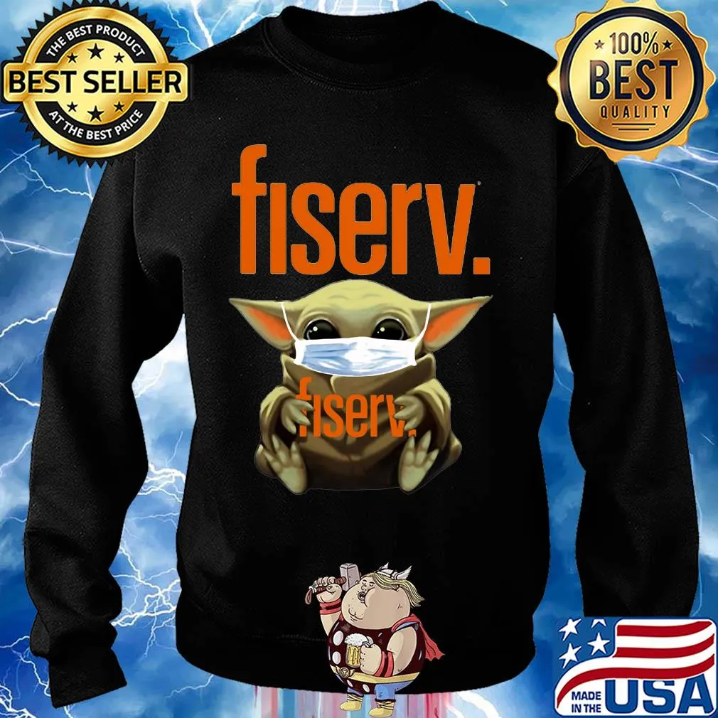 Baby Yoda mask hug Fiserv s Sweater