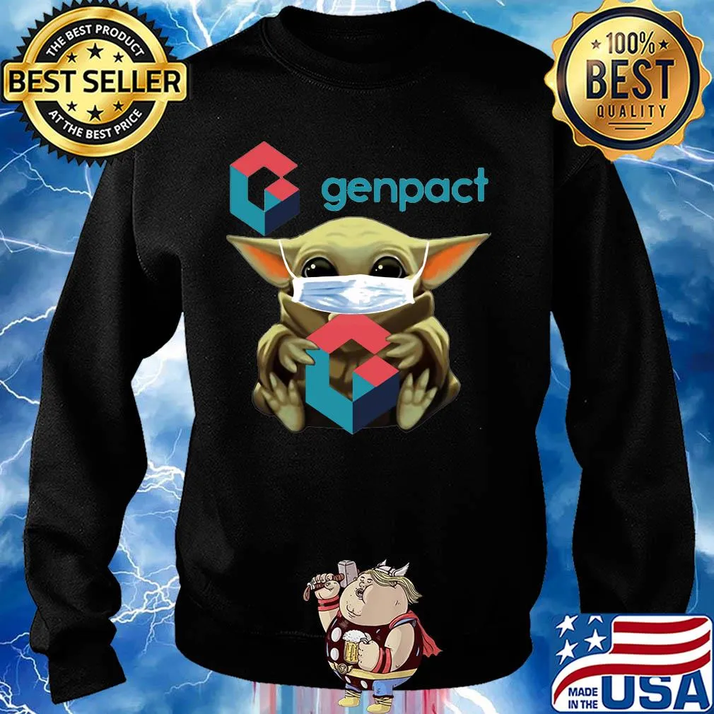 Baby Yoda mask hug Genpact s Sweater