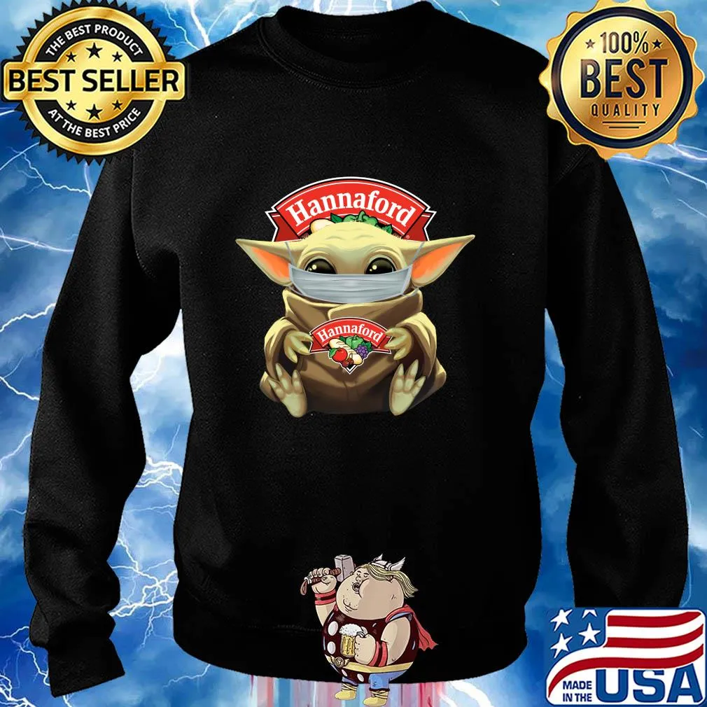Baby Yoda mask hug Hannaford s Sweater