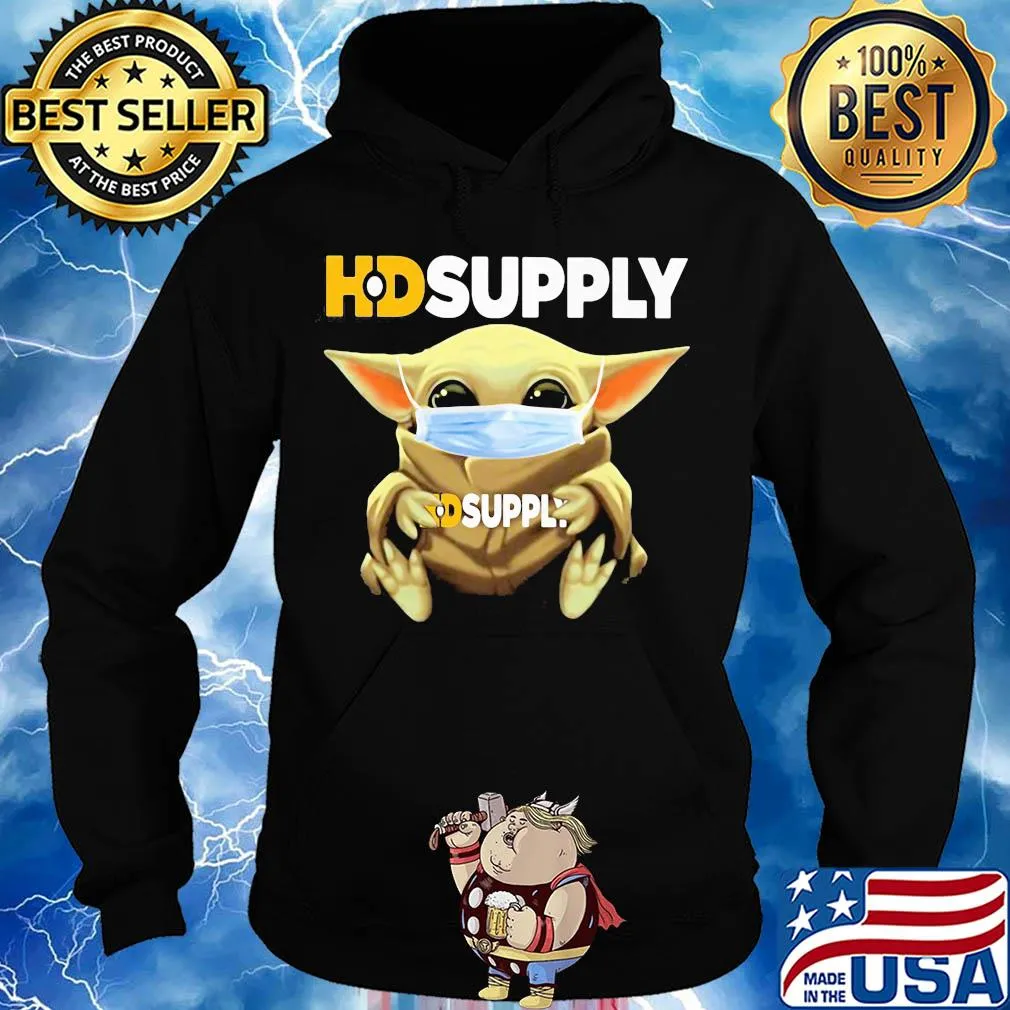 Baby Yoda mask hug HD Supply s Hoodie