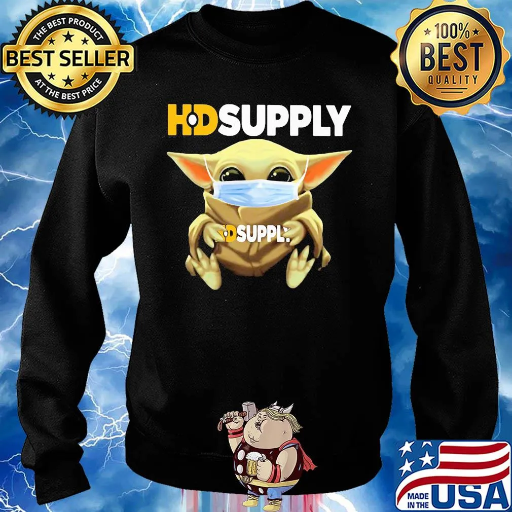 Baby Yoda mask hug HD Supply s Sweater