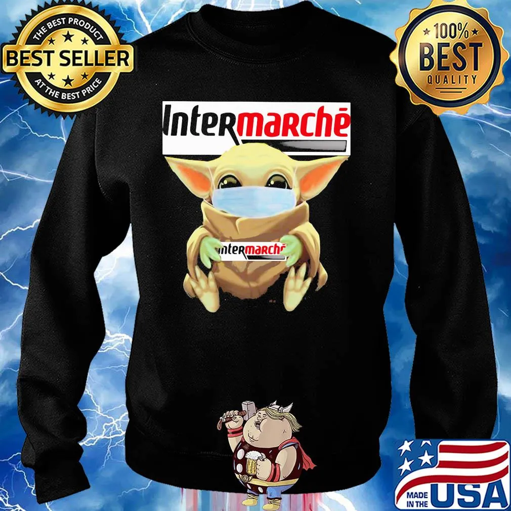 Baby Yoda mask hug Intermarche s Sweater