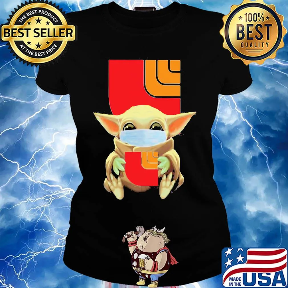 Baby Yoda mask hug Loblaws s Ladies tee