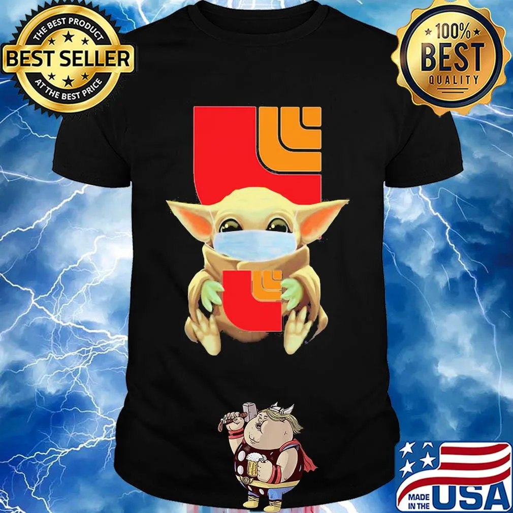 Baby Yoda mask hug Loblaws shirt