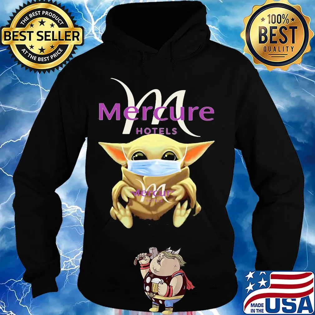 Baby Yoda mask hug Mercure Hotels s Hoodie