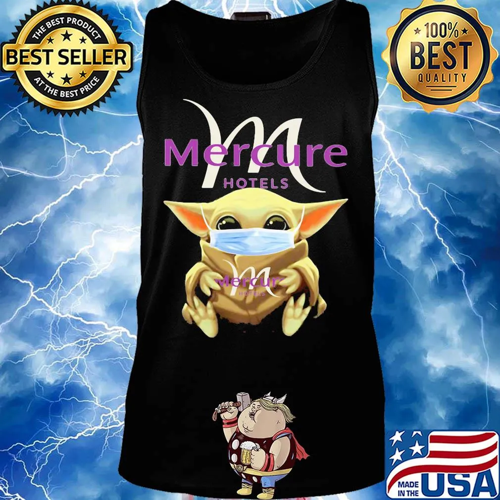 Baby Yoda mask hug Mercure Hotels s Tank top