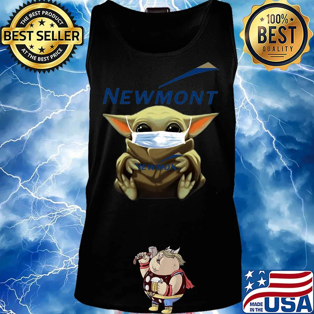 Baby Yoda mask hug Newmont s Tank top