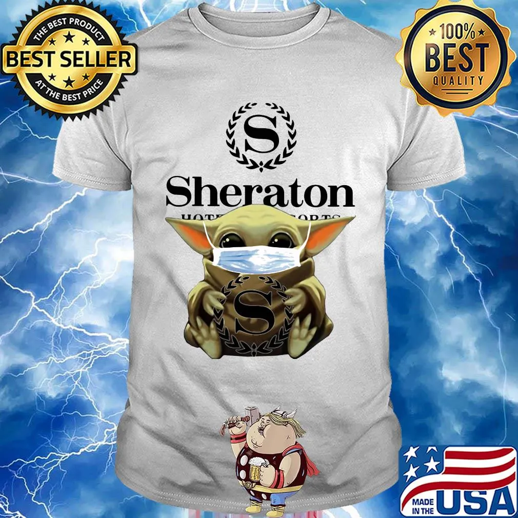 Baby Yoda mask hug Sheraton shirt