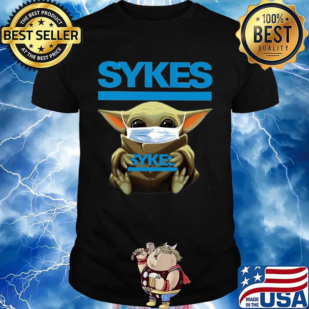 Baby Yoda mask hug Sykes shirt