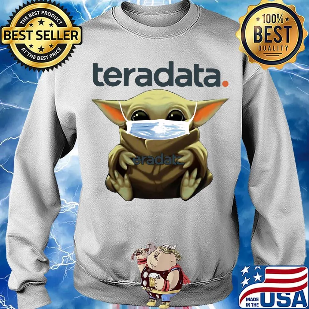 Baby Yoda mask hug Teradata s Sweater