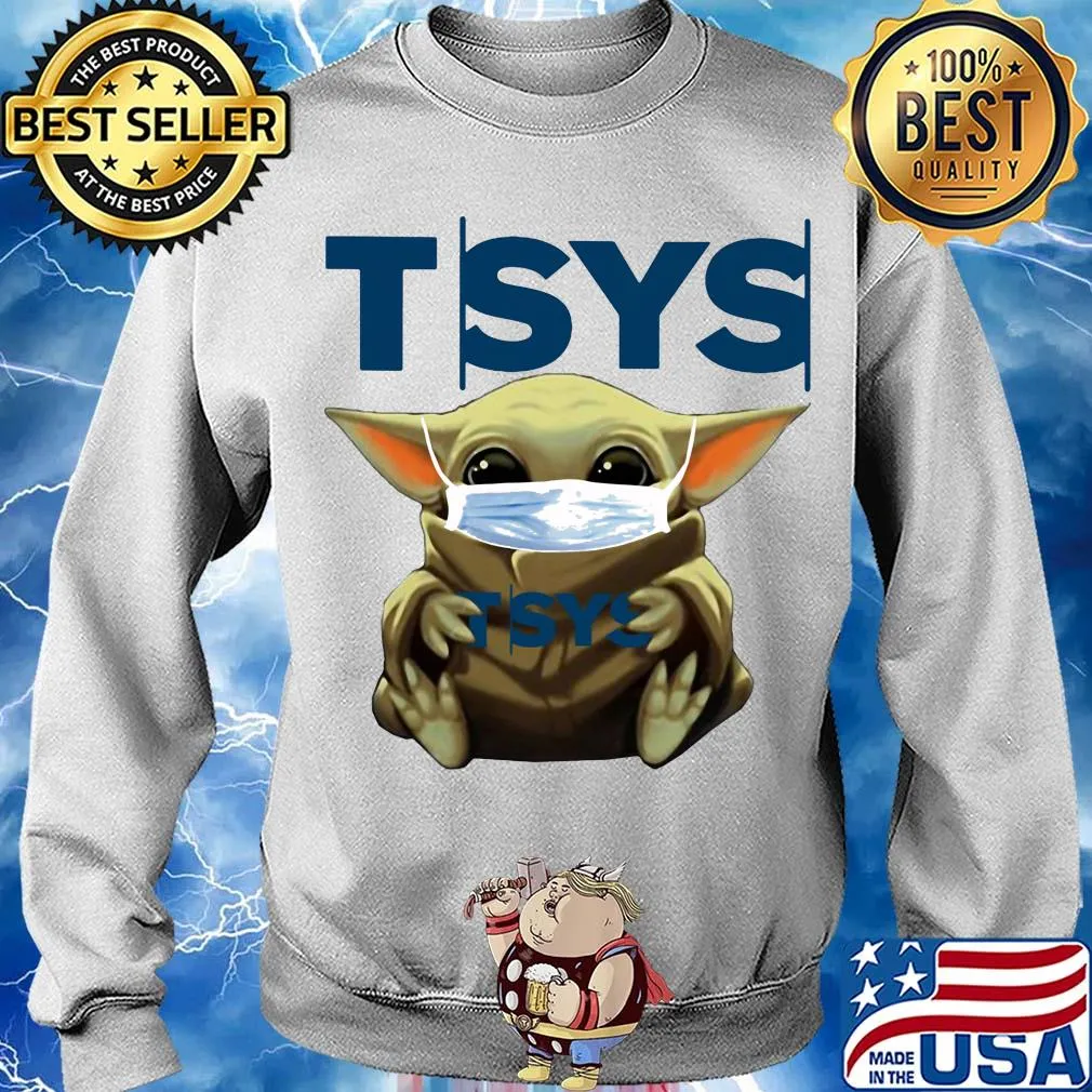 Baby Yoda mask hug TSYS s Sweater