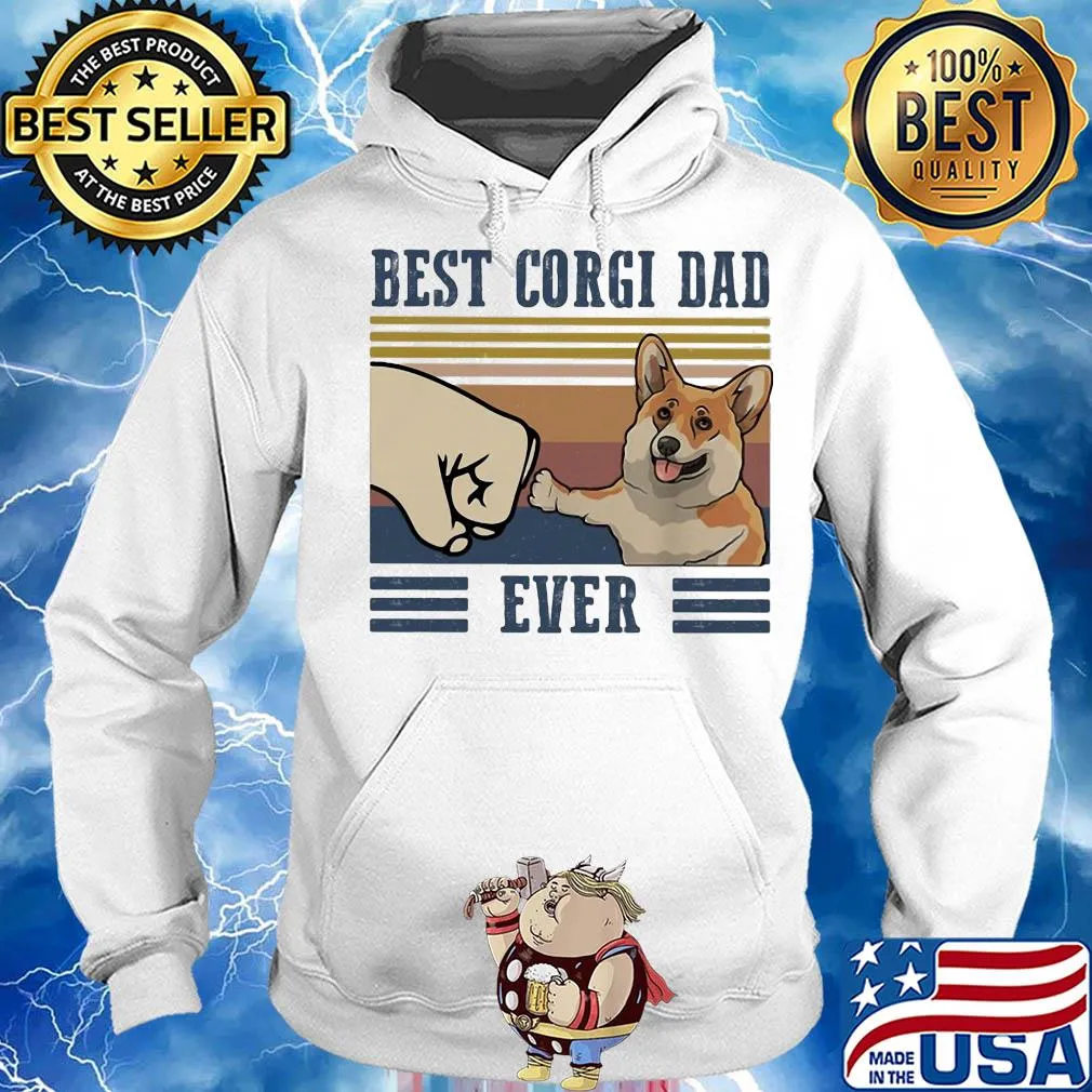 Best Corgi dad ever vintage s Hoodie